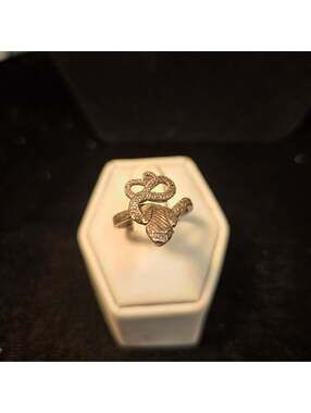 Sterling Silver Cobra Ring sz 7